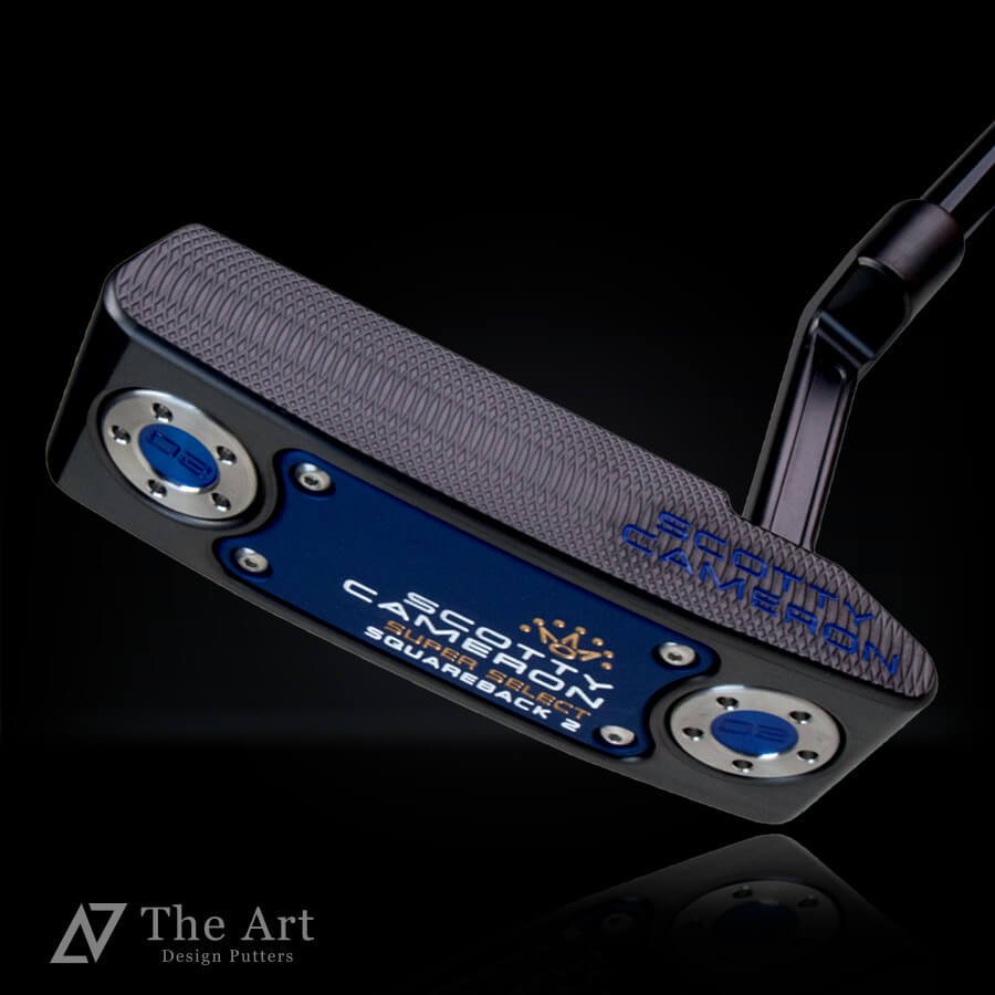 スコッティキャメロン (SCOTTY CAMERON) 2023 スーパーセレクト スクエアバック2 グロスブラック Black & Mat Blue