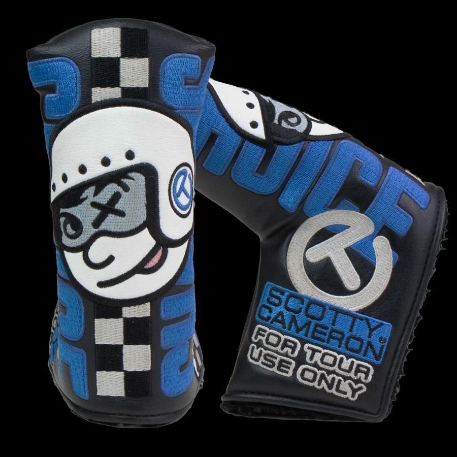 【USED】ジョニーレーサー サークルTヘッドカバー ブラック&ブルー