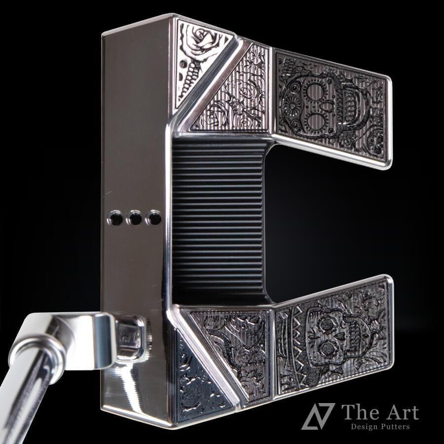 <img class='new_mark_img1' src='https://img.shop-pro.jp/img/new/icons52.gif' style='border:none;display:inline;margin:0px;padding:0px;width:auto;' />�����åƥ��������� �ե���ȥ�5.2 The Art Design POISON�إץ量��� [Mexican Skull] �Υ�ߥ�� Black & Silver