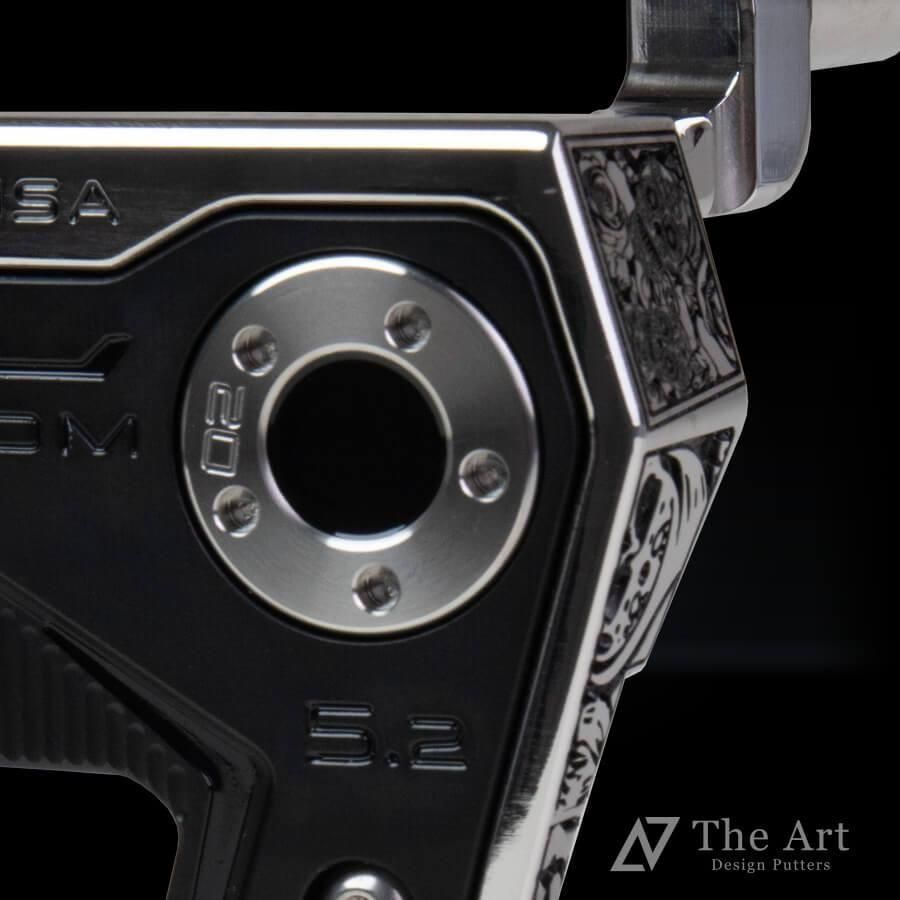 <img class='new_mark_img1' src='https://img.shop-pro.jp/img/new/icons52.gif' style='border:none;display:inline;margin:0px;padding:0px;width:auto;' />�����åƥ��������� �ե���ȥ�5.2 The Art Design POISON�إץ量��� [Mexican Skull] �Υ�ߥ�� Black & Silver