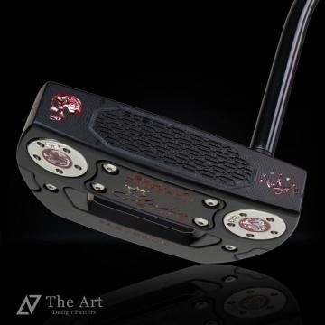 �����åƥ��������� (SCOTTY CAMERON) 2025 ���������������� �ե����ȥХå� [Sideface Skull] M �����ȥ֥�å� Red �� Marble
