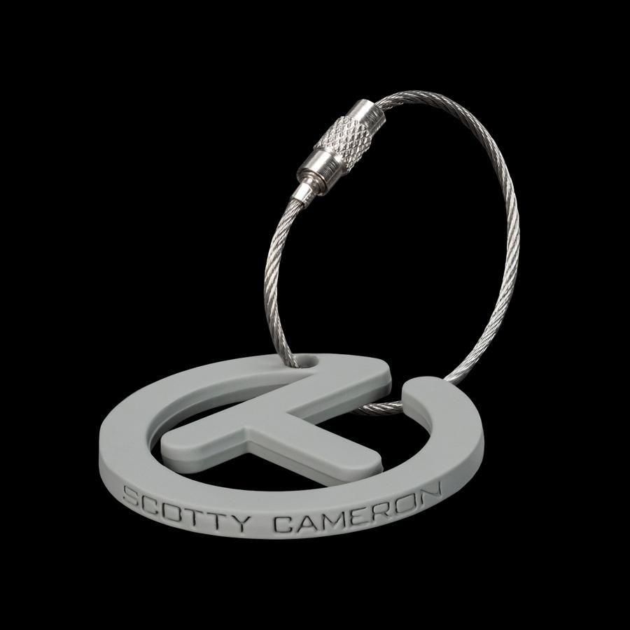 スコッティキャメロン キーフォブ ソフトタッチ サークルT グレー