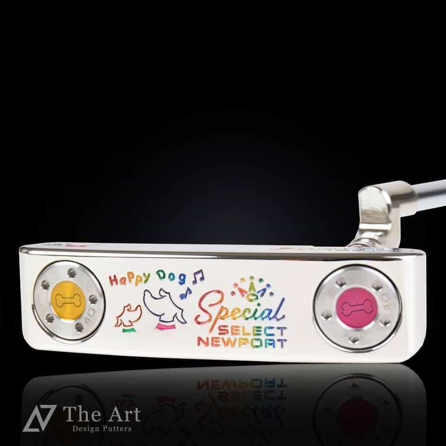 �����åƥ��������� (SCOTTY CAMERON) 2020 ���ڥ���륻�쥯�� �˥塼�ݡ���  [Happy Dog] ver.S ���㥤���å� �ĥ����ȥͥå� 3�ܥե�󥸥饤��