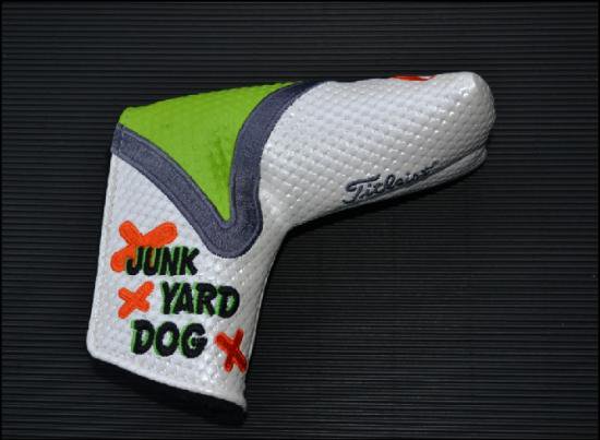  Cameron Custom Shop White Lime Industrial Junk Yard Dog Putter Headcover