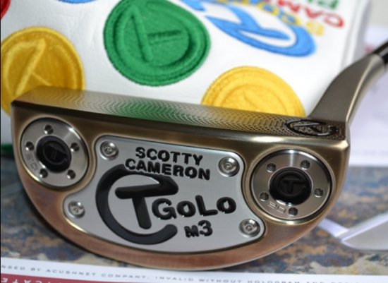 åƥ  Tour GoLo M3 chromatic bronze with 20g circle T sole weights and a circle sight dot.