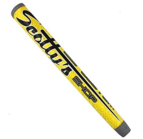 スコッティキャメロン カスタムグリップ イエロー＆ブラック ミッドサイズ