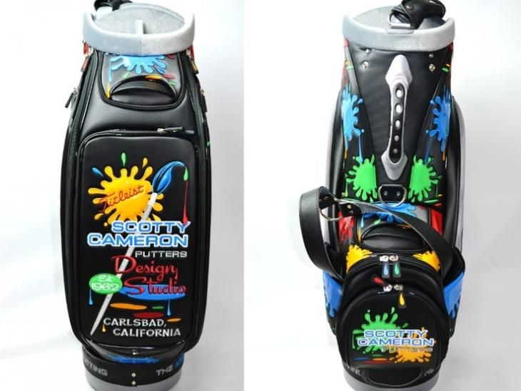 スコッティキャメロン コーション ストライプ スタッフバッグ Scotty Cameron】CAUTION STRIPE STAFF BAG スコッティ