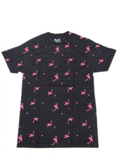 UNIVIBEユニベイブ ピンク・フラミンゴTシャツ　black - 夜型大型セレクトショップ　AMERICAN DREAM名古屋