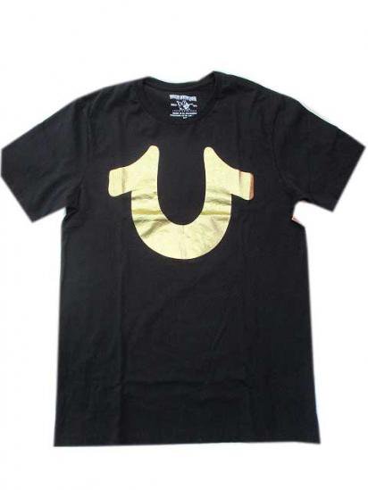 True ReligionトゥルーレリジョンFOIL HORSESHOE Tシャツ　black　- 夜型大型セレクトショップ　AMERICAN  DREAM名古屋