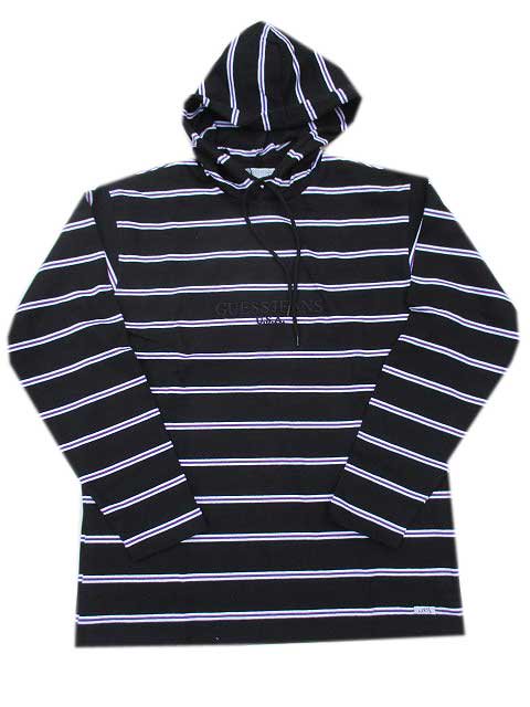 GUESS GREEN LABELゲスグリーンレーベルBORDER HOODIE black- 夜型大型セレクトショップ　AMERICAN  DREAM名古屋