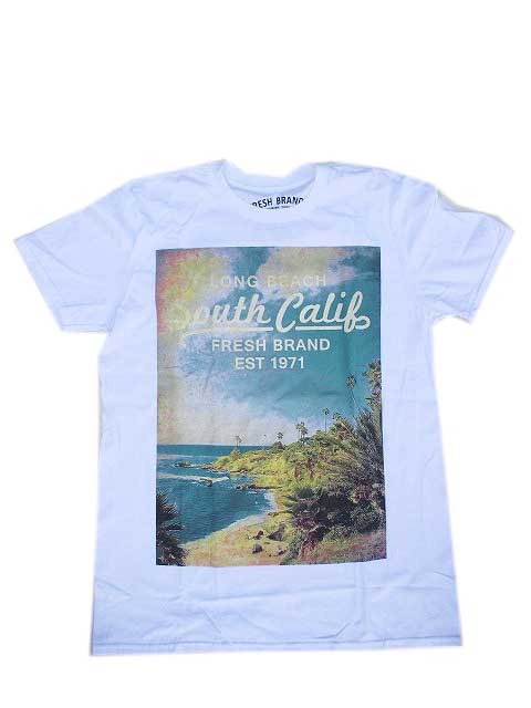 Fresh Brandフレッシュブランドフォト Tシャツ South Calif 夜型大型