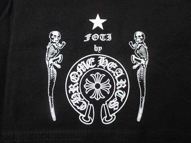 CHROME HEARTS foti skippy フォティスキッピーTシャツblack- 夜型大型