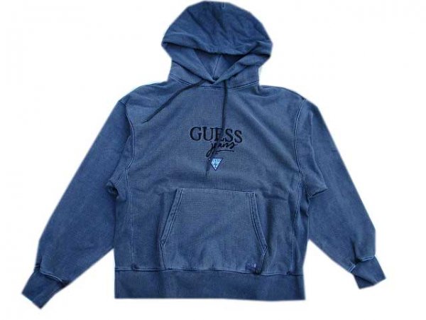 GUESS GREEN LABELゲスグリ-ンレーベルPIGMENT GUESS JEANS パーカー　blue black-  夜型大型セレクトショップ　AMERICAN DREAM名古屋