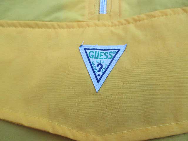 GUESS GREEN LABELゲスグリーンレーベルGUESS ANORACK JACKET yellow- 夜型大型セレクトショップ　 AMERICAN DREAM名古屋