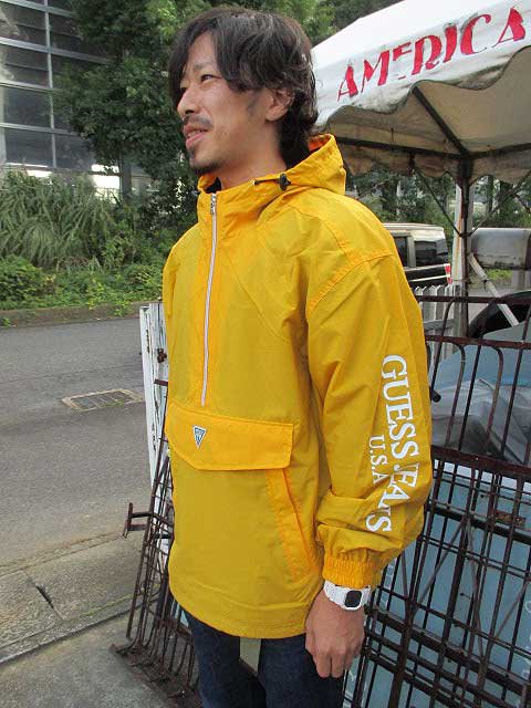 GUESS GREEN LABELゲスグリーンレーベルGUESS ANORACK JACKET yellow