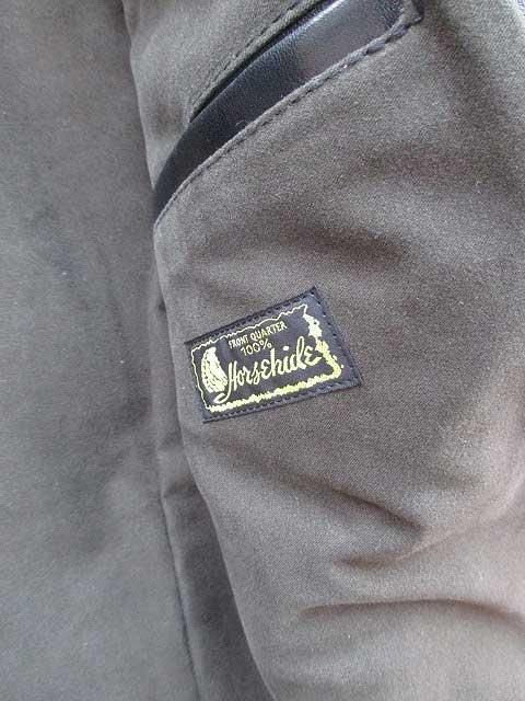 ②アナザージャケット Y'2 LEATHERワイツーレザー ANILINE HORSE SHRTS JKT black