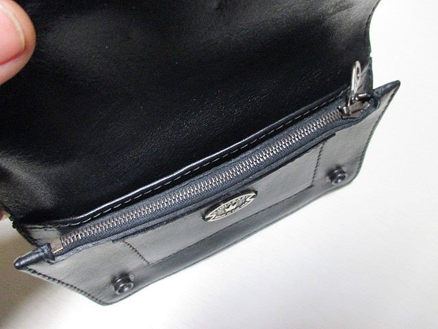 KING BABYキングベイビーBLACK LEATHER /SKULL SNAPS OVER LOGO- 夜型大型セレクトショップ AMERICAN  DREAM名古屋