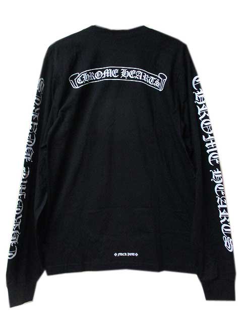 CHROME HEATRSクロムハーツバックロゴロングスリーブTシャツblack- 夜