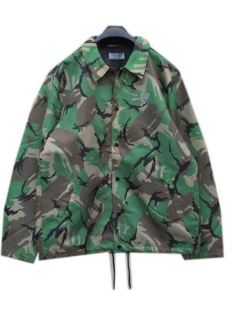 GUESS GREEN LABELゲスグリーンレーベルUSA CAMO コーチジャケット　camo- 夜型大型セレクトショップ　AMERICAN  DREAM名古屋