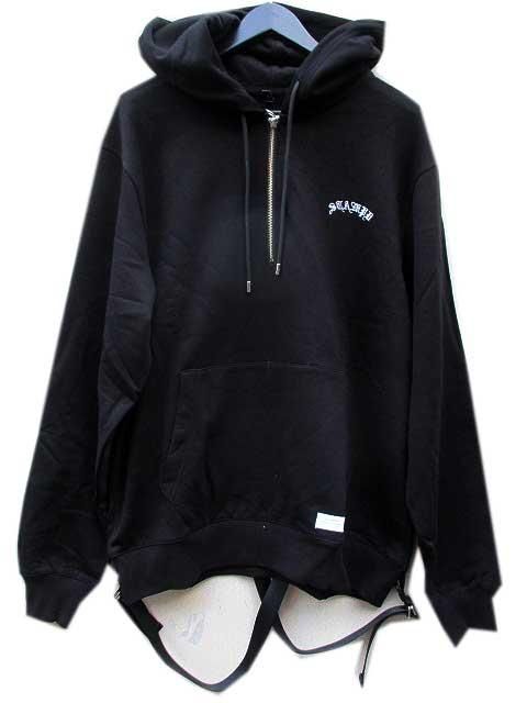 STAMPDスタンプド STRAPPED HOODIE black- 夜型大型セレクトショップ　AMERICAN DREAM名古屋