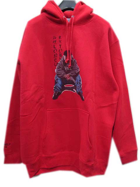 LONELY論理ロンリーVAZVERT HOODIE　red- 夜型大型セレクトショップ　AMERICAN DREAM名古屋