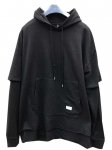 <img class='new_mark_img1' src='https://img.shop-pro.jp/img/new/icons20.gif' style='border:none;display:inline;margin:0px;padding:0px;width:auto;' />STAMPDץ<BR>DOUBLE LAYERD HOODIE black