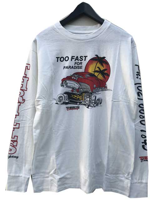 THRILLSスリルズTOO FAST MERCH FIT L/T dirty white- 夜型大型