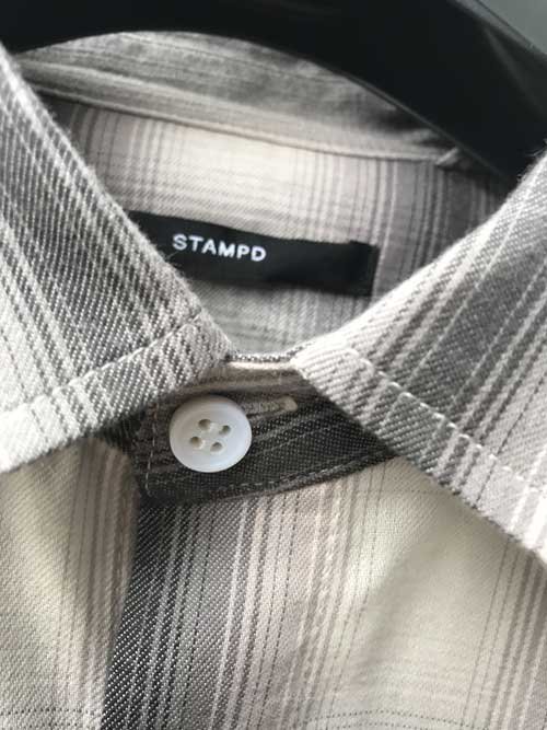 STAMPDスタンプドTEMPLIN BUTTON DOWN grey チェックシャツ- 夜型大型セレクトショップ　AMERICAN DREAM名古屋