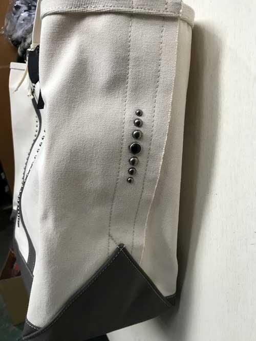 ▼HTC スタッズ トートバッグ ビッグサイズ HTC ITALY/エイチティーシー BIG TOTO BAG grey 大きめ
