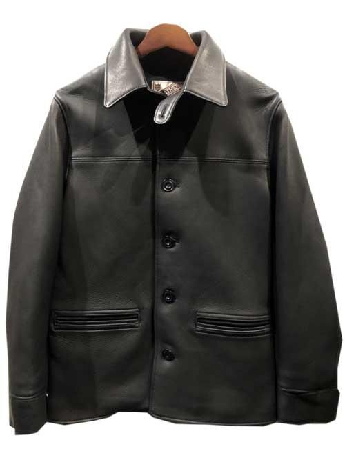 Y'2LEATHERワイツーレザーDEER SKIN 30’S　カーコート black鹿革DC-86- 夜型大型セレクトショップ　AMERICAN  DREAM名古屋