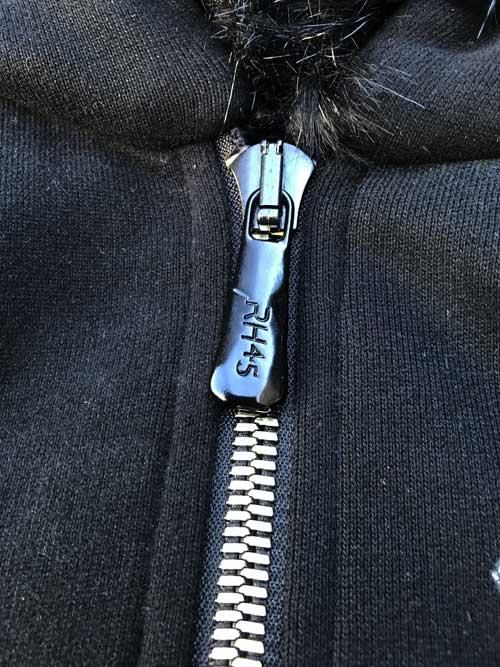 現行 45R フォーティーファイブアール リネン ジップパーカー チェック