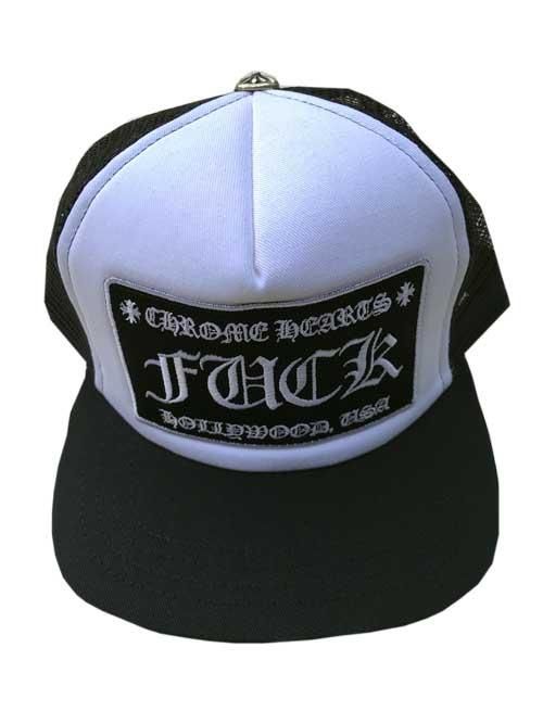 CHROME HEARTS FUCK TRACKER CAP キャップ　黒