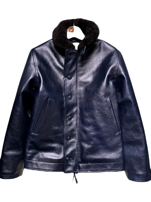 Y'2 LEATHER/ワイツーレザーインディゴホース、ムートンN1デッキジャケット - 夜型大型セレクトショップ　AMERICAN DREAM名古屋