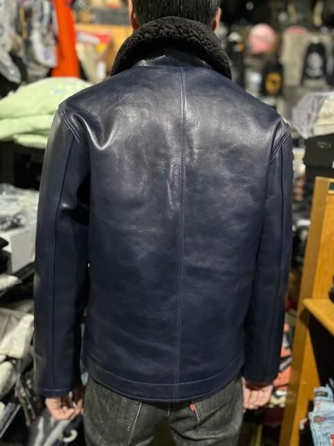 Y'2 LEATHER/ワイツーレザーインディゴホース、ムートンN1デッキジャケット - 夜型大型セレクトショップ　AMERICAN DREAM名古屋