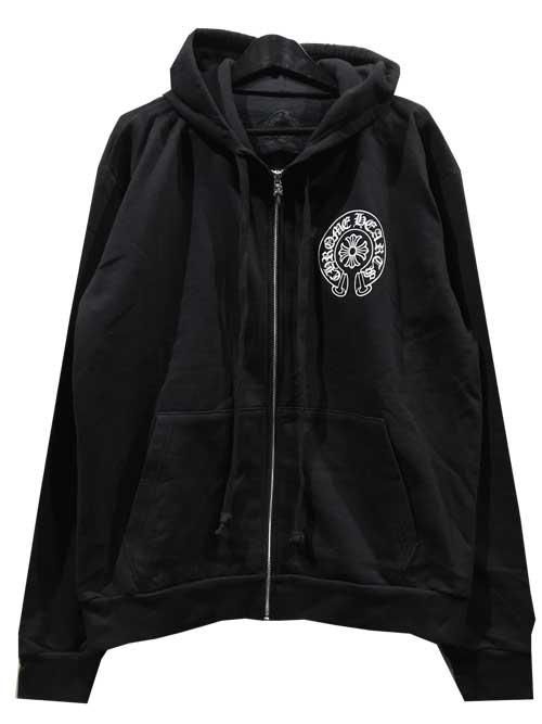 新品Chrome Hearts クロムハーツ zipパーカー 黒 XL