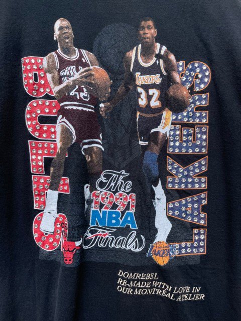 DOM REBEL/ドムレーベルNBA TシャツA　black 　スワロフスキー- 夜型大型セレクトショップ　AMERICAN DREAM名古屋