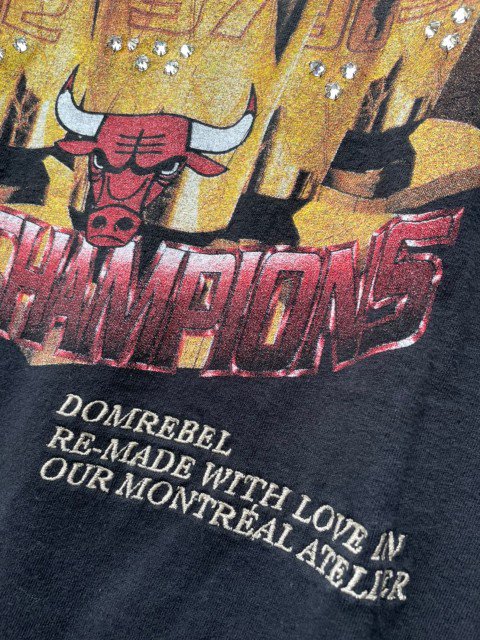 DOM REBEL/ドムレーベルNBA TシャツI　black 　スワロフスキー- 夜型大型セレクトショップ　AMERICAN DREAM名古屋