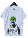 <img class='new_mark_img1' src='https://img.shop-pro.jp/img/new/icons10.gif' style='border:none;display:inline;margin:0px;padding:0px;width:auto;' />RODMAN BRAND ロッドマン　HAIR GREEN TSHIRT　white