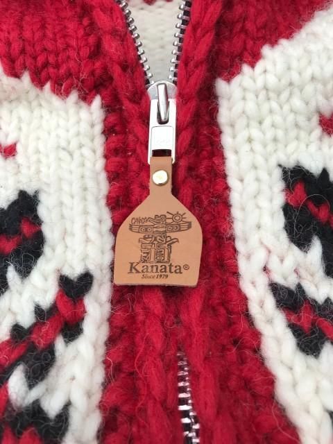 KANATA/カナタカウチン 別注モデル ノルディック柄 white- 夜型大型