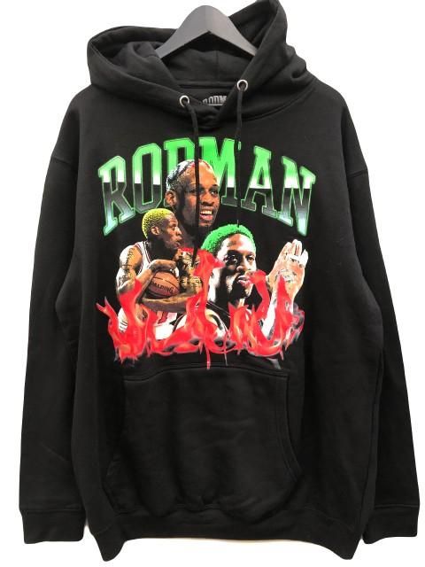 RODMAN BRAND ロッドマン　COLLAGE HOODY　black プルオーバーパーカー- 夜型大型セレクトショップ　AMERICAN  DREAM名古屋