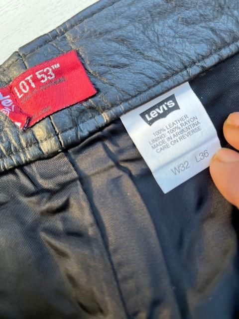 Levi’s RED TAB LOT53 レザーパンツ　カットオフ