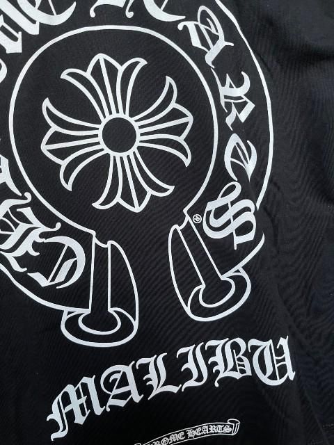 クロムハーツ マリブ限定 Tシャツ ブラック Lサイズ MADE IN USA 90's Chrome Hearts クロムハーツ MALIBU マリブ バックプリント