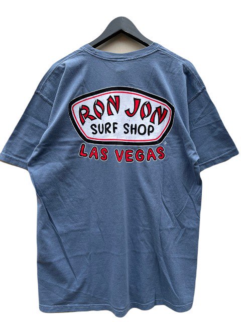 RONJONロンジョン CUSTOM SURF BOARD Tシャツ slate blue- 夜型大型