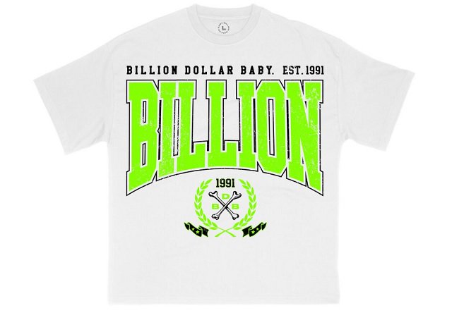 BILLION DOLLAR BABYビリオンダラーベイビーSEAL TSHIRT white/green- 夜型大型セレクトショップ　 AMERICAN DREAM名古屋