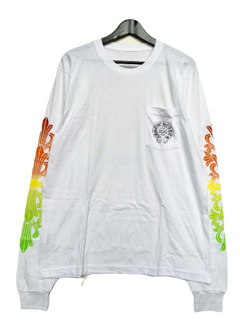 CHROME HEARTSクロムハーツサークル ロングスリーブTシャツwhite- 夜型