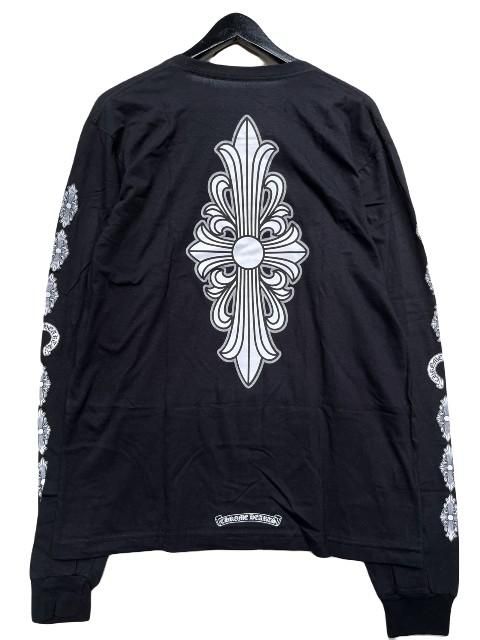 CHROME HEARTSクロムハーツクロスロングスリーブTシャツblack