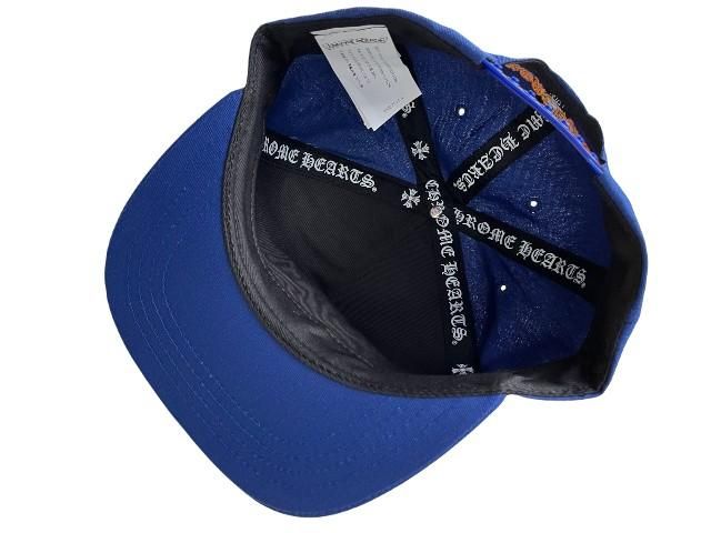 CHROME HEARTS ベースボールキャップ ネイビー Chrome Hearts ベースボールキャップ 青パッチ