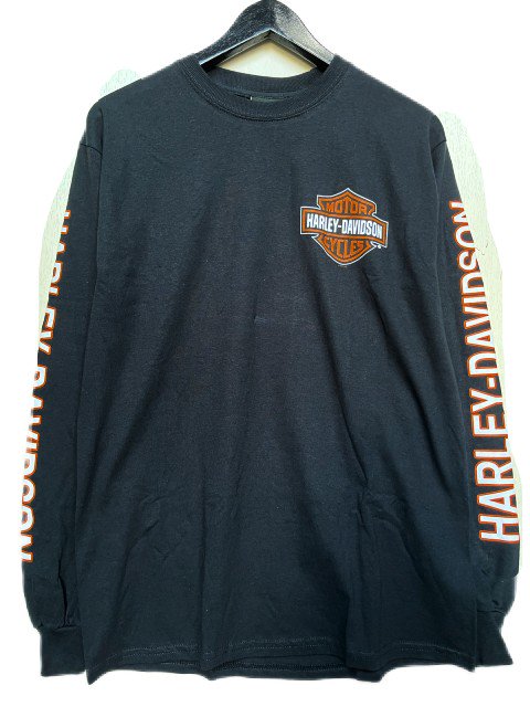 HARLEY DAVIDSON ロンＴ ビッグサイズネッククルーネック - Tシャツ