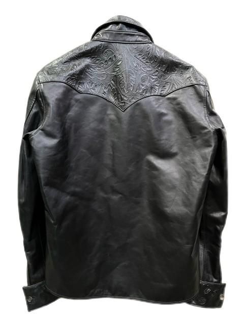 セオリーリュクス　ELBEY LIGHT LEATHERライトレザーシャツ　ML セオリーリュクス ELBEY LIGHT LEATHERライトレザーシャツ ML