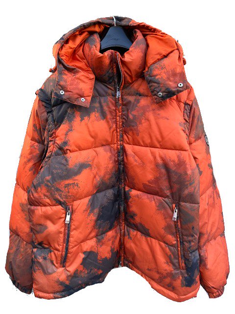 A/XアルマーニエクスチャンジCAMO PUFFER JKT 袖脱着式orange - 夜型大型セレクトショップ　AMERICAN DREAM名古屋
